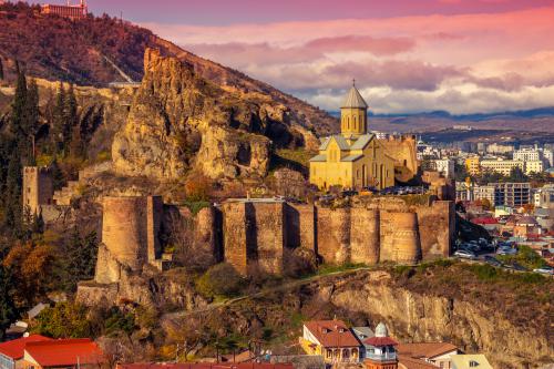 Forteresse de Narikala Tbilissi  Tbilisi Géorgie                        			                    			                    