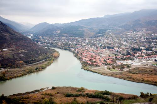 La ville de Mtskheta Svetitskhovéli Géorgie