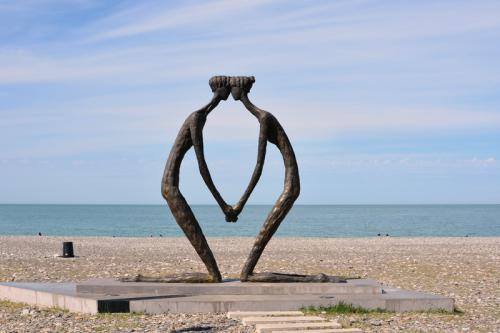 Batoumi Géorgie Mer noire ville balnéaire plage