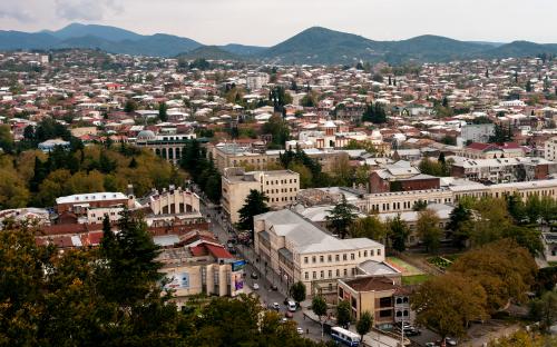 Koutaissi kutaisi kutaissi imérétie géorgie ville panorama