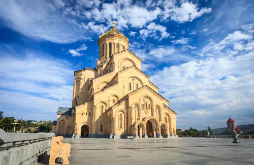 Sameba Tbilisi Tbilissi cathédrale église orthodoxe Géorgie
